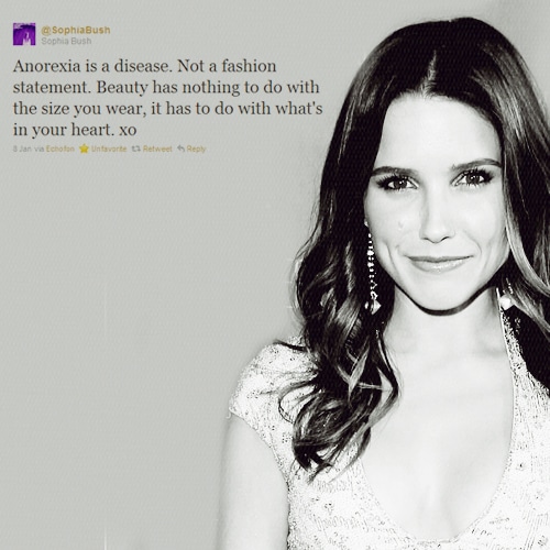 Voices of Female Celebrities on Body Image - Providence Life Coaching & Spiritual Training - zero is not a size - sophia-bush- anorexia - not fashion