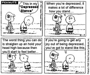 How Spirituality Protects the Brain Against Depression - Providence Life Coaching and Spiritual Training How Spirituality Protects the Brain Against Depression - Providence Holistic Counseling Services- Charlie Brown depression stance
