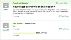 Overcoming Fear is Not as Easy as a Bumper Sticker Slogan - Providence Holistic Counseling Services- comic fear of rejection