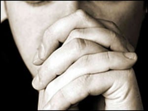 Providence Life Coach: Dating First Impressions - meditate_primary- man with hands in front of face