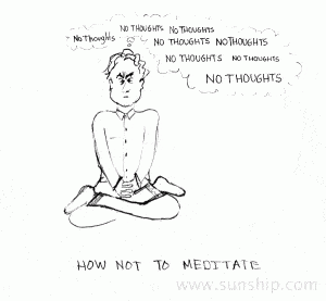 Do We Have To Make Meditation Entertaining? - Providence Holistic Counseling Services- meditation funny no thoughts