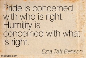 Why You Don't Need To Be Right All The Time - Providence Holistic Counseling Services - pride-right-humility
