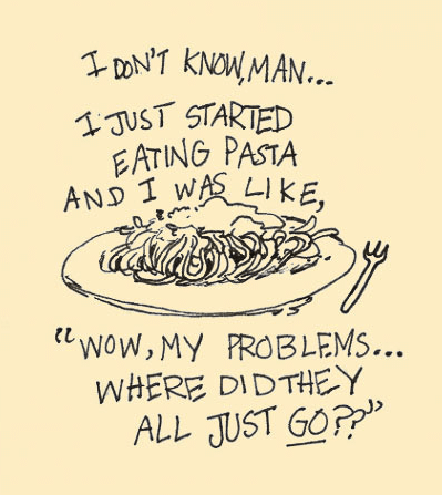 The Art of Not Trying - Wu Wei Providence life coaching and Reiki counseling--pasta