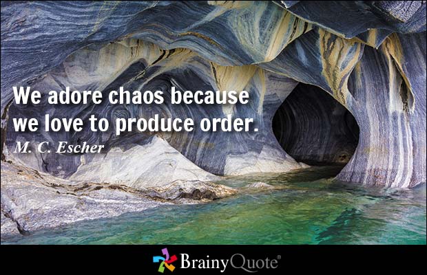 Chaos Can Be Positive - Providence Holistic Counseling Services - mc escher chaos order